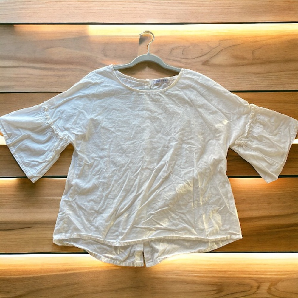 Cellabie White 100% Cotton Top Sz: Medium
